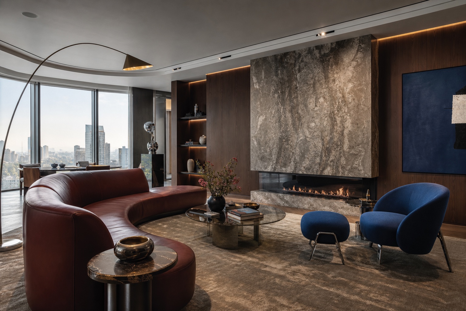 Sculptural Contemporary interior